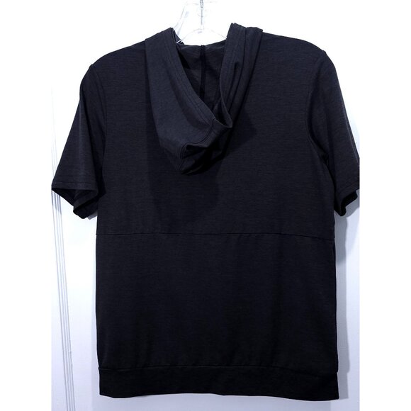 Reebok Women's Short-Sleeve Hoodie Black Lightweight Activewear L - Picture 7 of 7